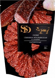Снэки из свинины SD 30г Итальянские со специями сровялены