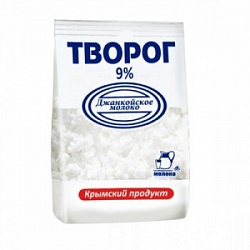 Творог Джанкой 450г 9% пакет