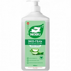 Средство Нобу 600мл д/мытья посуды с экстрактом алоэ экологичное