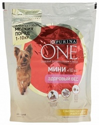 Корм Пурина Ван мини 600г д/взрослых собак мелких пород индейка рис