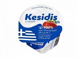 Йогурт KESIDIS DAIRY 130г Греческий клубничный 40% пл/ст