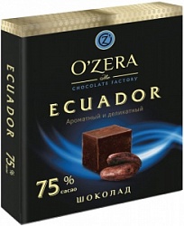 Шоколад Озера 90г Эквадор 75% какао