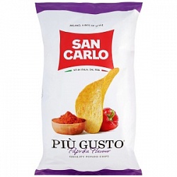 Сан Карло Чипсы картоф.со вкусом паприки 150г