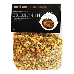 Макаронные изделия Гид по вкусам 400г Звездочки триколор с томатом и шпинатом