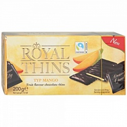 Шоколад Роял Тинс 200г плитки со вкусом манго