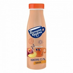 Ряженка Большая Кружка 0,26л Персик 3,5% пл/бут