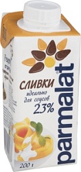 Сливки Пармалат 0,2л Стерилизованные 23%