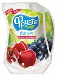 Йогурт Фруате 950г питьевой 1,5% Вишня-Смородина м/у
