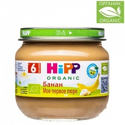 Пюре Хипп 80г Моё первое пюре Бананы с 6 мес