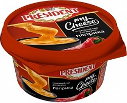 Сыр плавленный Президент 125г My Cheese Паприка 51%