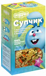 Супчик Смешарики 160г с макарошками, морковкой и кабачками