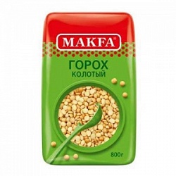Горох Макфа 800г колотый шлифованный Горох Макфа 800г колотый шлифованный