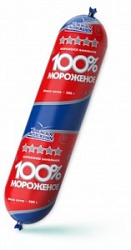 Мороженое 100% 1кг Сливочное ванильное