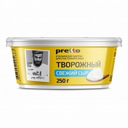 Сыр Претто 250г Творожный 65% стакан