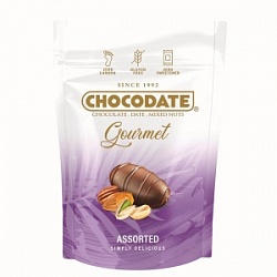 Финики Шоколате 90г ассорти в молочном шоколаде