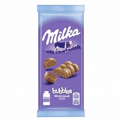 Шоколад Милка 76г Бубблес молочный пористый