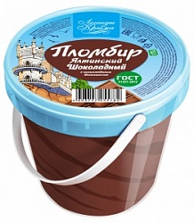 Мороженое Доброе 450г Пломбир шок с шок топпингом (Ялтинский) ведерко