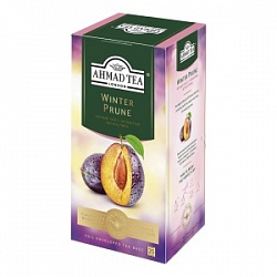 Чай Ахмад 25*1,5гЗимний Чернослив черный(пакет.в конв.)