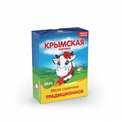 Масло Крымская Коровка 180г сливочное 82,5%