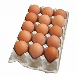 Яйцо куриное 15шт Отборное фас