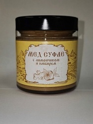 Крем мёд Нажужжали 240г Имбирь, лимон с/б Крем мёд Нажужжали 240г Имбирь, лимон с/б