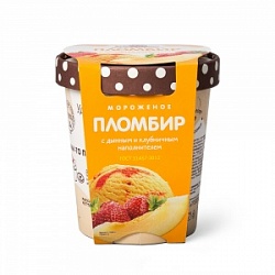 Мороженое Пестравка 0,27кг Дыня-Клубника 12% ведро