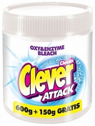 Кловин Клэвэр Аттак отбеливатель-порошок 750г Кислородный д/стирки и замач/тканей