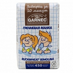 Крупа Гарнец 450г Манка гречневая б/глютена Крупа Гарнец 450г Манка гречневая б/глютена