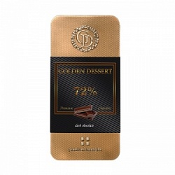 Голден Дессерт горький шоколад 100г 72% какао-продуктов