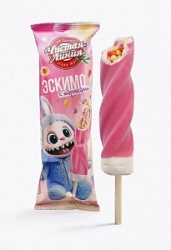 Мороженое Чистая Линия 70г Спиралло эскимо ванильное с Малиновыми рисовыми шариками в глазури (40)