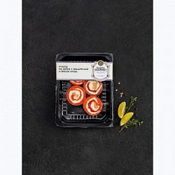 Рулеты Густо Гурме 300г Нерка с моцареллой и мясом краба в/у