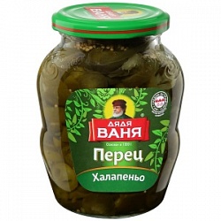 Перец Дядя Ваня 350г Халапеньо нарезанный ст/б Перец Дядя Ваня 350г Халапеньо нарезанный ст/б