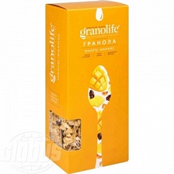 Гранола Гранолайф 200г мюсли запеченные Манго-ананас Гранола Гранолайф 200г мюсли запеченные Манго-ананас