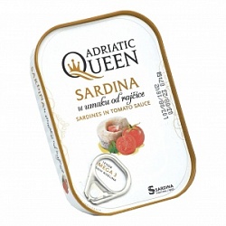 Сардины Адриатик Квин 105 в томатном соусе