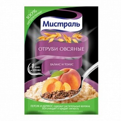 Отруби Мистраль 30г овсяные Баланс и тонус