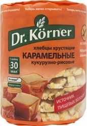 Др.Кёрнер Хлебцы кукурузно-рисовые карамельные 90г