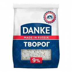 Творог Данке 350г Рассыпчатый 9%
