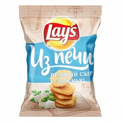 Чипсы Лейз 81г из печи Нежный Сыр с зеленью