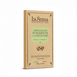 Шоколад Ла Суисса 100г Темный 52% с фисташковым кремом