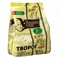 Творог В.П. Пастухов 350г Безлактозный с массовой долей жира 5%
