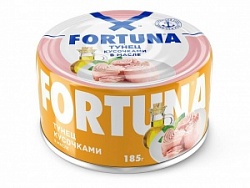 Тунец Фортуна 185г кусочками в масле ж/б