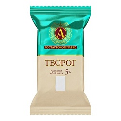 Творог А. Ростагрокомплекс 180г м.д.ж. 5%