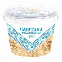 Сметана Коровка из Кореновки 180г 15% ст