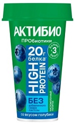 Напиток АктиБио 190г Хай-Про Голубика 1,5% ст