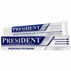 Президент зубная паста 75мл Вайт