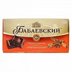 Шоколад Бабаевский 90г Оригинальный темный