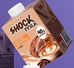 Коктейль молочный SHOCK MILK 480мл Кофе обезжиренный