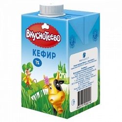 Кефир Вкуснотеево 0,5л 1% т брик