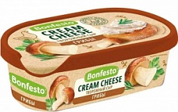 Сыр творожный Бонфесто 140г Лесные грибы 65%