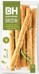Хлебные палочки Гриссини Бекер Хаус 80г Итальянские травы,соль
